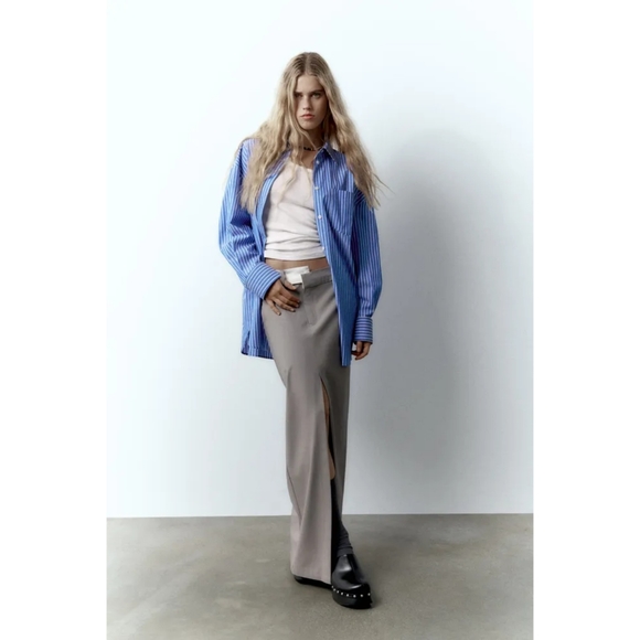 Zara asymmetrical waist maxi skirt - Picture 4 of 17